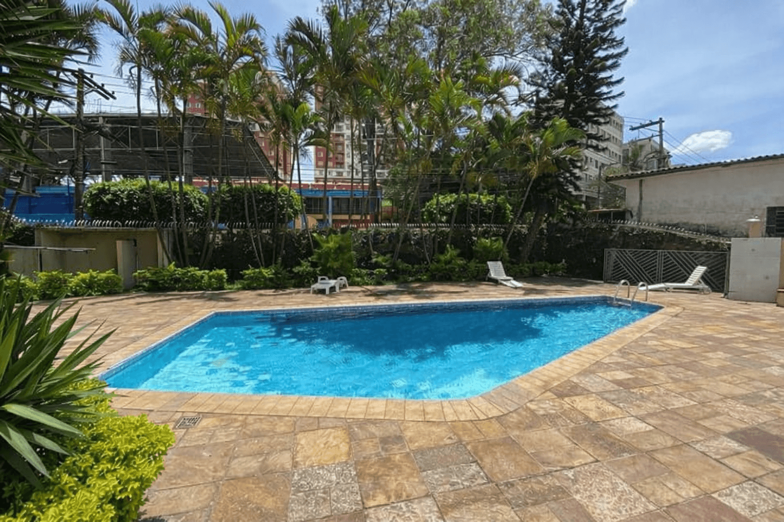 Área da piscina